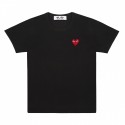 COMME DES GARÇONS PLAY MEN T-SHIRT BLACK/RED HEART