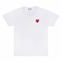 COMME DES GARÇONS PLAY MEN T-SHIRT WHITE/RED HEART LOGO