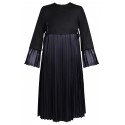 COMME DES GARÇONS NOIR KEI NINOMIYA NAVY DRESS WITH PLISSE