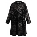 COMME DES GARCONS BLACK COAT COAT WITH VELVET PRINT