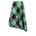 CHARLES JEFFERY LOVERBOY CUSTOM TARTAN SKIRT WITH DRAPE