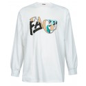 FACETASM WHITE LOGO FACE LONGSLEEVE 