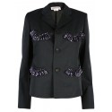 COMME DES GARCONS GIRL NAVI JACKET WITH POLKA DOT POCKETS