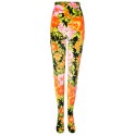 RICHARD QUINN FLORAL PRINT VELVET LEGGINS