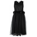 COMME DES GARÇONS NOIR KEI NINOMIYA BLACK TULLE SLEEVELESS DRESS 