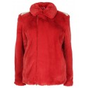 SUE UNDERCOVER RED FAKE FUR JACKET