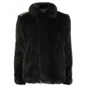 SUE UNDERCOVER BLACK FAKE FUR JACKET