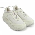 COMME DES GARCONS HOMME PLUS WHITE CROSSE TRAINER SNEAKERS