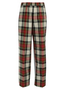 SUE UNDERCOVER RED CHECK STRIPED PANTS