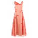 MOLLY GODDARD GUSTA PINK DRESS SOFT TULLE VOILE