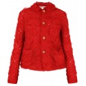 COMME DES GARCONS GIRL RED JACKET WITH APPLIQUE