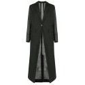 COMME DES GARÇONS NOIR KEI NINOMIYA BLACK GATHERED BACK COAT