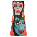 CHARLES JEFFERY LOVERBOY FACE PRINT DRESS 