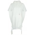 MELITTA BAUMEISTER WHITE HOODIE WITHOUT SLEEVES