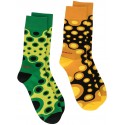 CHARLES JEFFERY LOVERBOY 2 PACK SOCKS FROG / YELLOW+GREEN