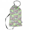 COMME DES GARCONS SHIRT x KAWS DRAWSTRING BAG GREEN/PINK