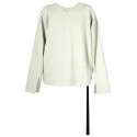 RICK OWENS DRKSHDW OYSTER VARSITY T-SHIRT LS 