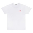 COMME DES GARÇONS PLAY MEN T-SHIRT WHITE/RED SMALL HEART