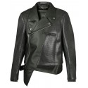 COMME DES GARCONS HOMME PLUS BLACK FAKE LEATHER REVERSIBLE JACKET