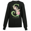 SUE UNDERCOVER BLACK PRINT ANGEL SWEATSHIRT