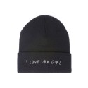 AZS TOKYO I LOVE URR GIRL BLACK BEANIE