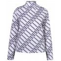 COMME DES GARÇONS NOIR KEI NINOMIYA LOGO LONG SLEEVE WHITE T-SHIRT 