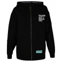 PHARMACY INDUSTRY BLACK LOGO ZIPPED HOODIE