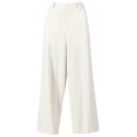 MM6 MAISON MARGIELA WHITE TROUSERS WITH STRIPES