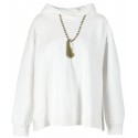 MM6 MAISON MARGIELA BEADS PRINT WHITE SWEATSHIRT