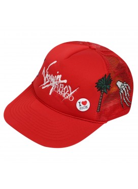 AZS TOKYO ”SICKBOY” REMAKE VINTAGE TRUCKER RED HAT