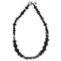 AZS TOKYO UNISEX PEARL＋BEADS BLACK NEVER MIND NECKLACE