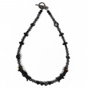 AZS TOKYO UNISEX PEARL＋BEADS BLACK NECKLACE II