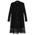 SUE UNDERCOVER BLACK LACE DETAIL COAT