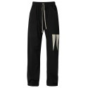 RICK OWENS DRKSHDW MT DRAWSTRING LONG BLACK PANTS