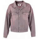 MM6 MAISON MARGIELA DENIM OVERDYED PINK DENIM MALE JACKET IN PINK