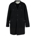 UNDERCOVER BLACK COAT WITH PATCH POCKETS