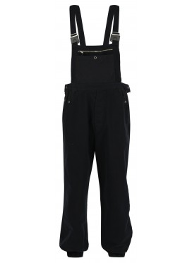 UNDERCOVER BLACK OVERALLS WITH PATCH POCKETS