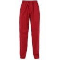 UNDERCOVER RED CUFFED PANTS FRONT AND BACK WELT POCKETS