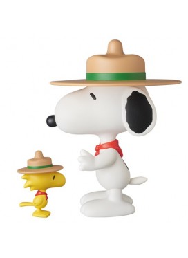 MEDICOM TOY VCD BEAGLE SCOUT SNOOPY & WOODSTOCK
