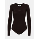 MM6 MAISON MARGIELA BROWN LONGSLEEVE BODYSUIT 