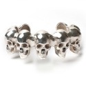 LEIVANKASH SKULLMANIA SILVER bracelet