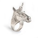 LEIVANKASH UNICORN SILVER ring