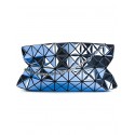 BAO BAO ISSEY MIYAKE PLATINUM-1 CLUTCH METALLIC BLUE